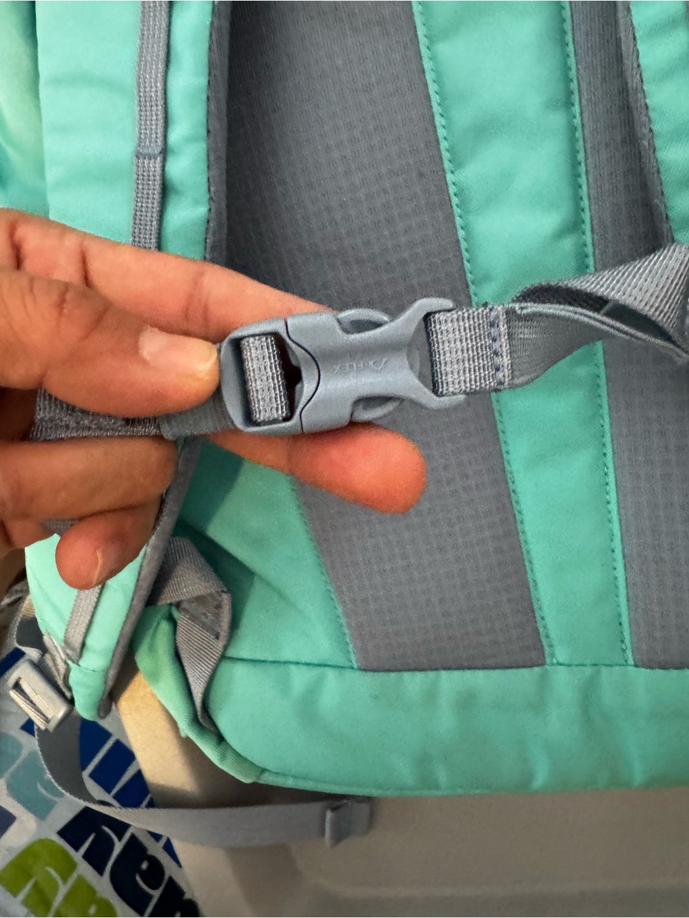 Patagonia Gray and Mint Green Everyday Backpack - Picture 3 of 8